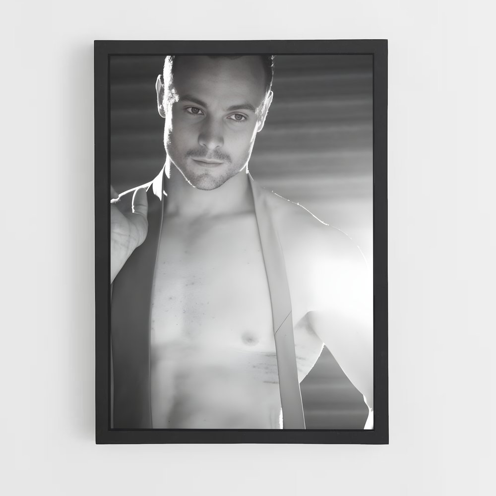 Poster L'Homme en Gilet – affiche Jeux Olympiques (vue 2)